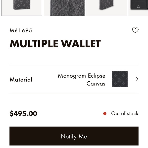 Louis Vuitton Black Monogram Multiple Wallet - Picture 13 of 13